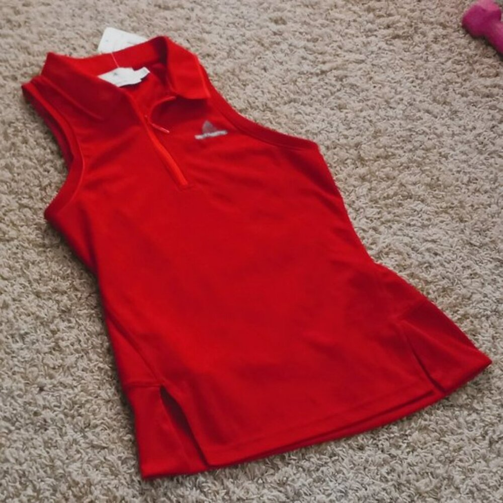 Nwt Adidas Stella McCartney OUTFIT SET: Tennis Skort Skirt + Polo Tank Top M - Picture 9 of 15